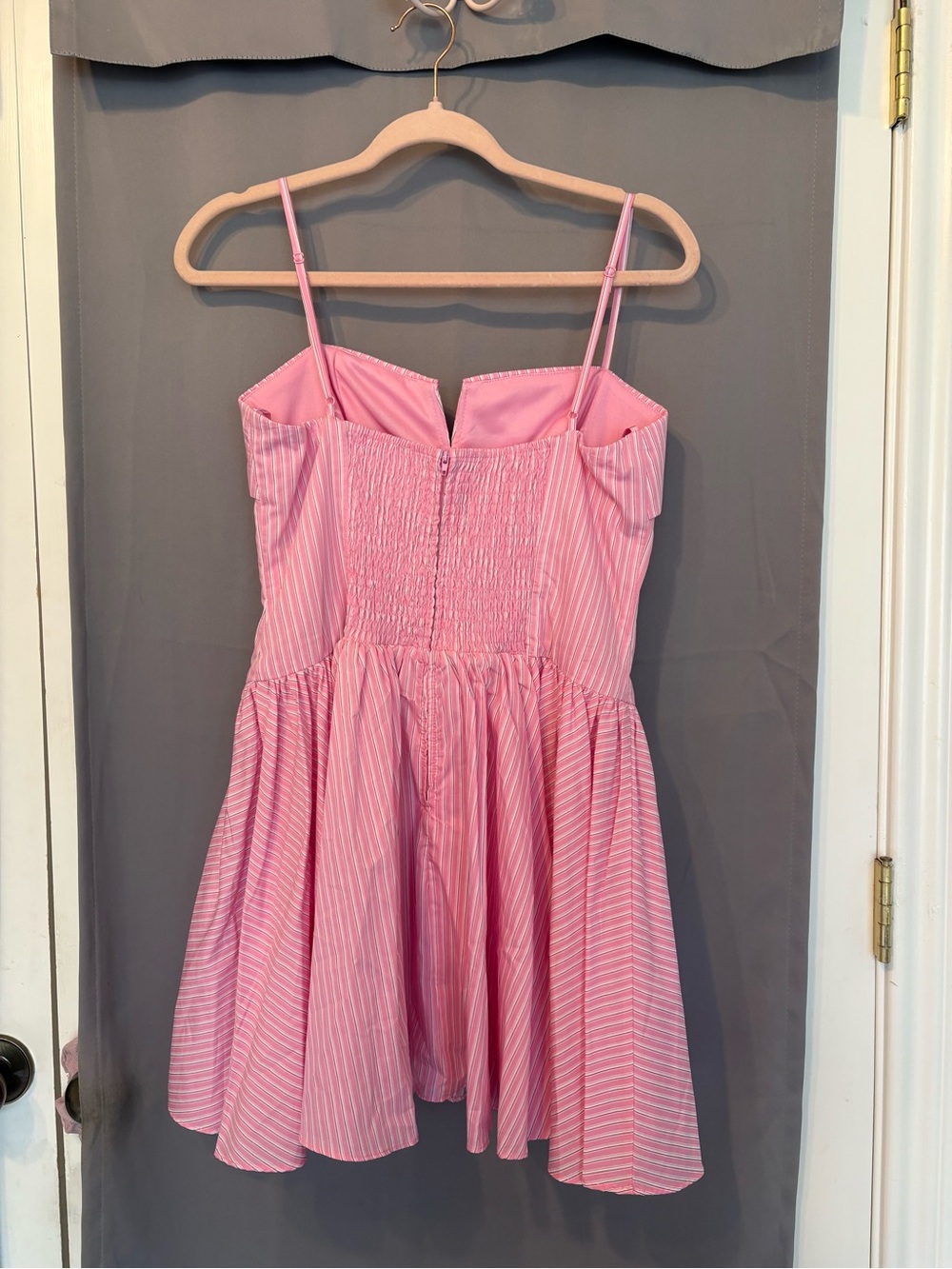 Pink Striped Sweetheart Sundress - Picture 2 of 3